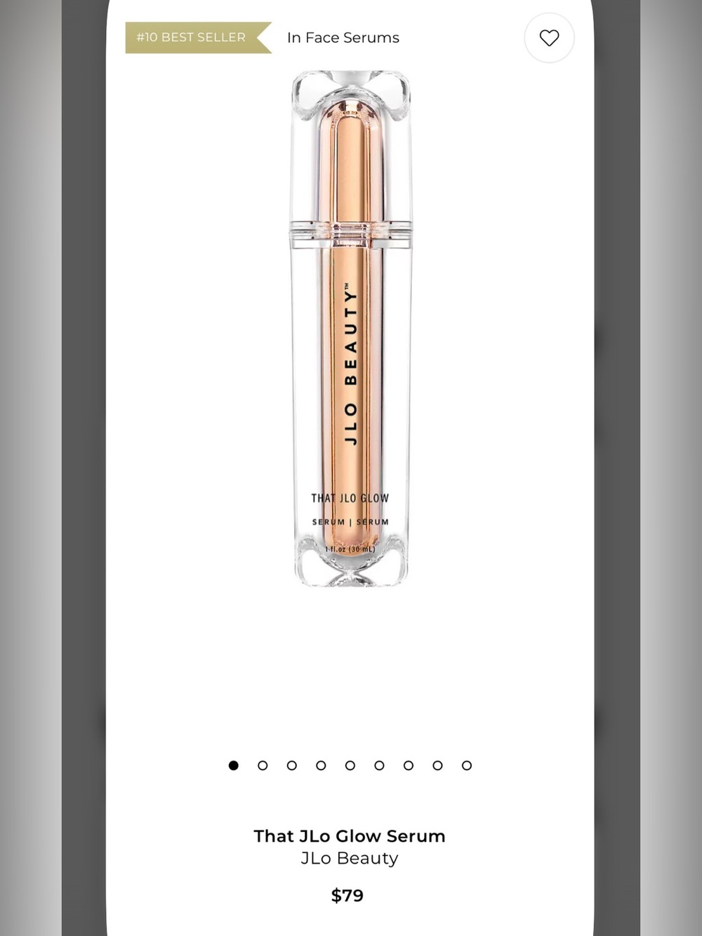 Serum by J Lo Beauty- glow, brighten, and firm $79 retail